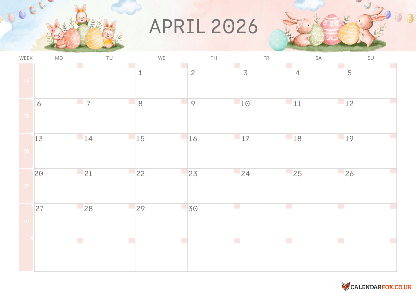 January Calendar - Winter Theme