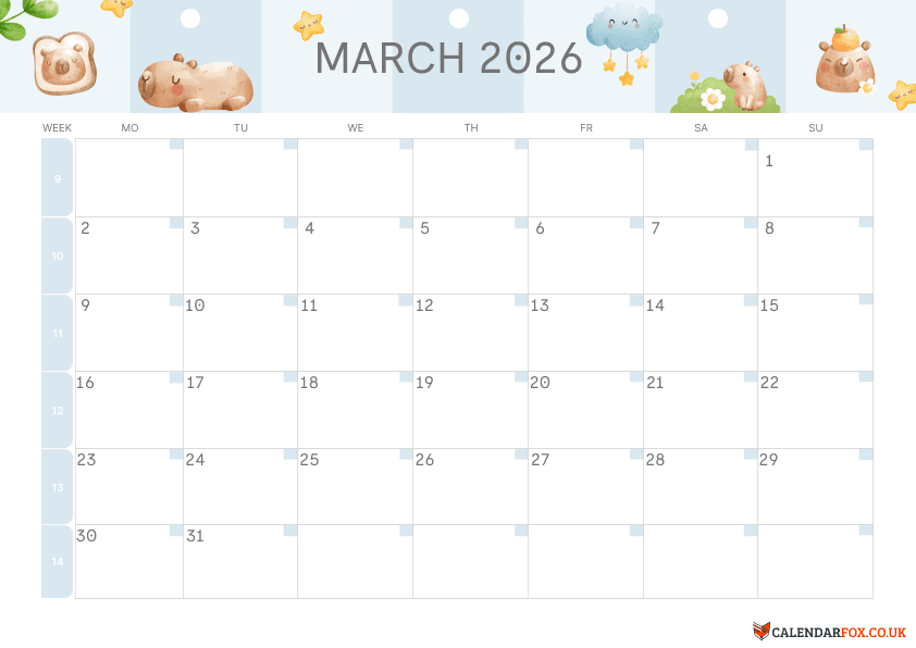 Minimalistische Maandplanner