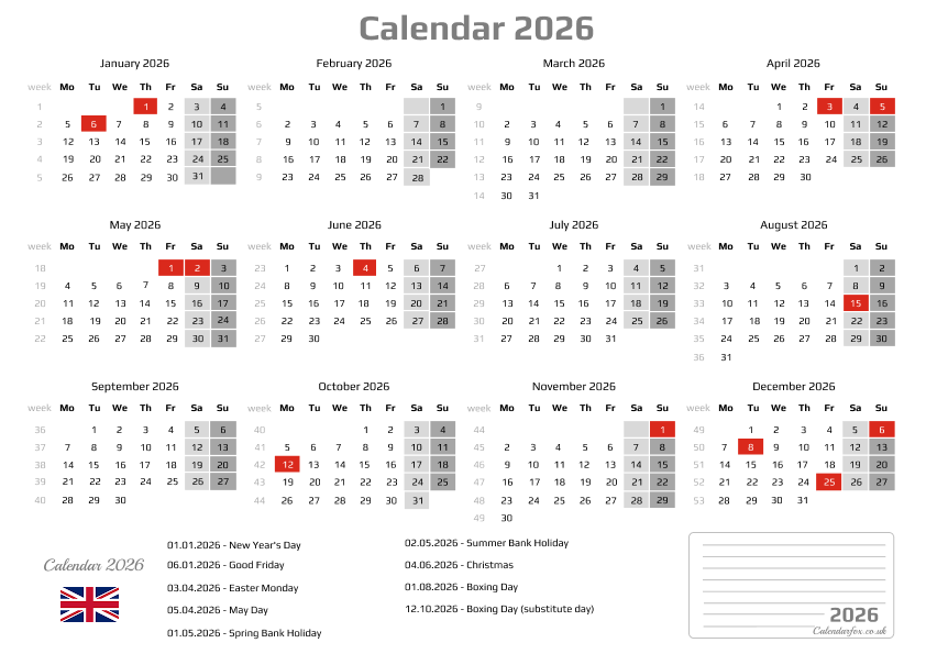 2026 Calendar templates